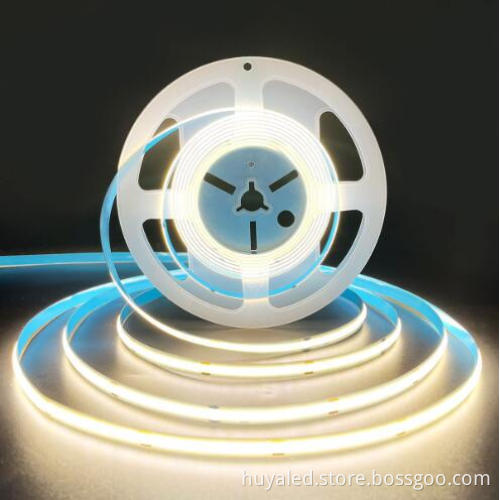 Competitive Price LED Light Bar Warm/Cool White CRI90 14W 480leds LED Tape Light COB LED Strip PCB 8mm 10mm